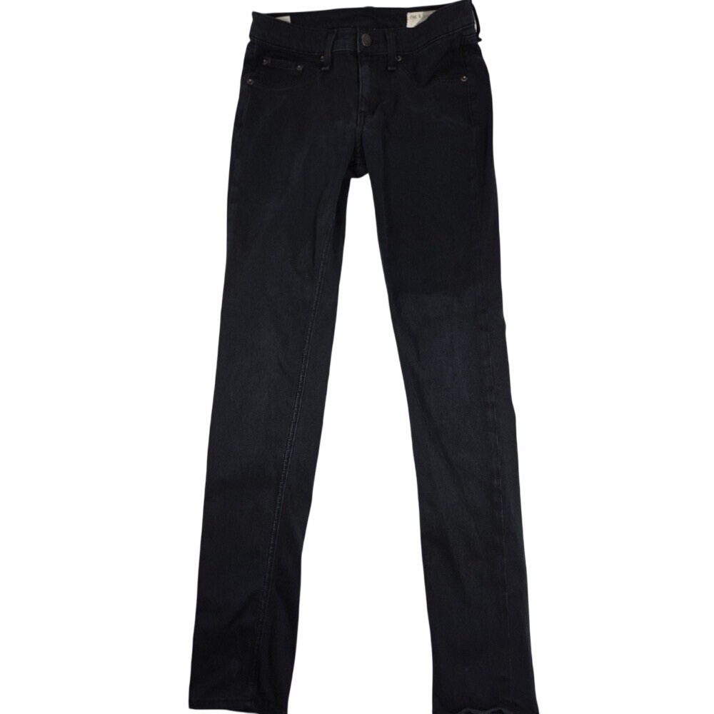Rag Bone Made in USA Women 27β Black Plush Legging Jeans Skinny W1503O163